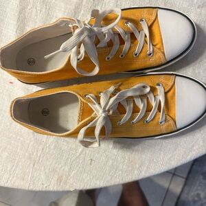 Source Unknown Yellow and White Sneakers